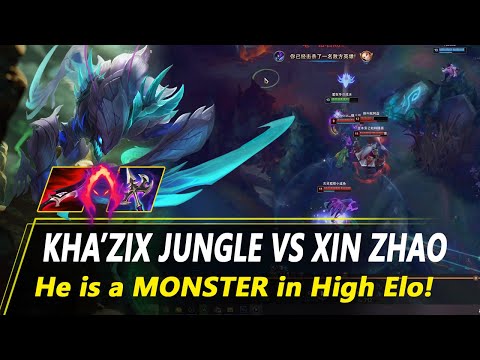 RANK 1 KHAZIX CN - QIUYI KHA'ZIX JUNGLE VS XINZHAO | CN MASTER