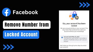 How to Remove Number from Locked Facebook Account !