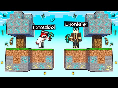 BATTAGLIA TRA SKYBLOCK SU MINECRAFT CONTRO I MIEI AMICI!!