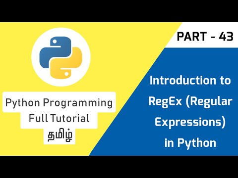 Python Regex Regular Expression Explained In Tamil Python Re Module Tech Developers Tamil