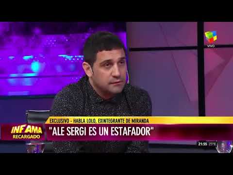 La grave acusación de Lolo contra sus ex compañeros de Miranda: "Ale Sergi es un estafador"