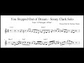 You stepped out of dream - Sonny Clark Solo Transcription from "A swingin' affair"