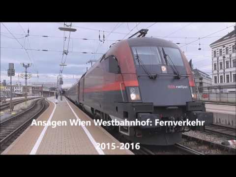 ÖBB Bahnhofsansagen Wien Westbahnhof (Fernzüge, Chris Lohner)