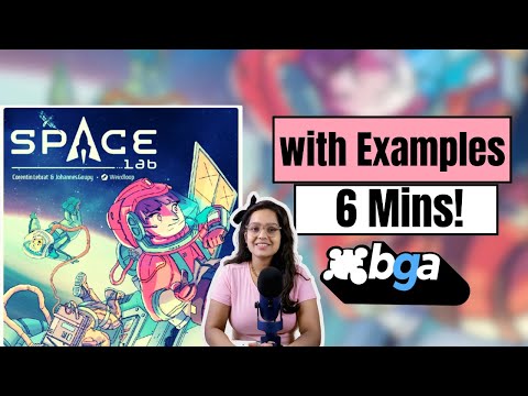 Space Lab - How to Play in 6 Mins | Board Game Arena!