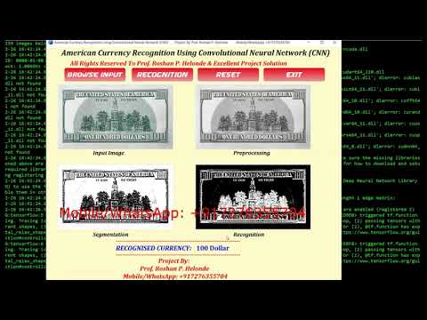 American Currency Recognition Using Python Code Dollar Recognition Using Python Source Code