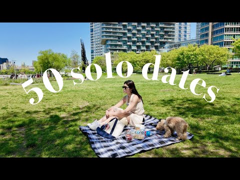 50 solo dates #3: picnic by myself (and my dog)🧺🌷