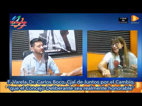 F Varela-Carlos Boco Cjal de Juntos x el Cambio “que el Concejo Deliberante sea realmente honorable"