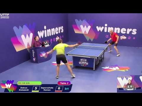 WINners CUP table 2  16.11 Ziakun Aleksandr - Zaporozhets Roman  15:00