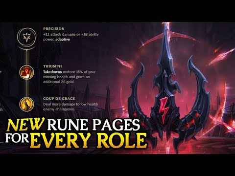 Best New PRESEASON Rune Pages to start with for EVERY ROLE in 7.22 (League of Legends)