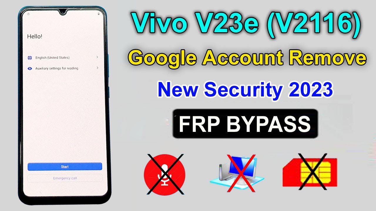 Vivo V23e Google Account Remove 2023 | Vivo V23e Google Lock Bypass | Vivo V2116 Google Lock Remove