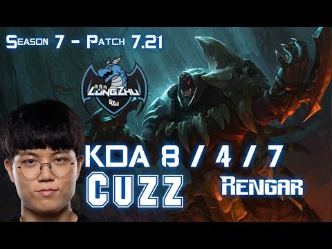 LZ Cuzz RENGAR vs NIDALEE Jungle - Patch 7.21 KR Ranked