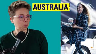 Let's Rock Out 🤘 Kiwi Vocal Coach Analysis of Australia Eurovision