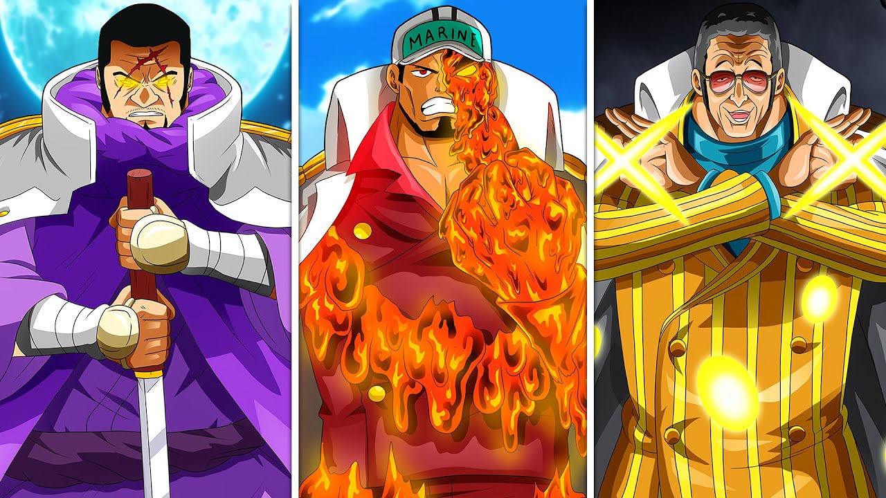 All 7 Admirals In One Piece Explained! (stronger than gods)