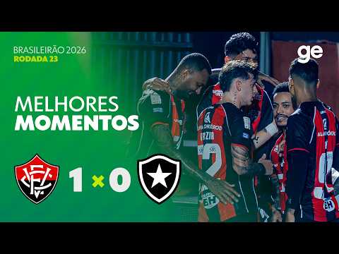Gols e lances de Vitória x Botafogo