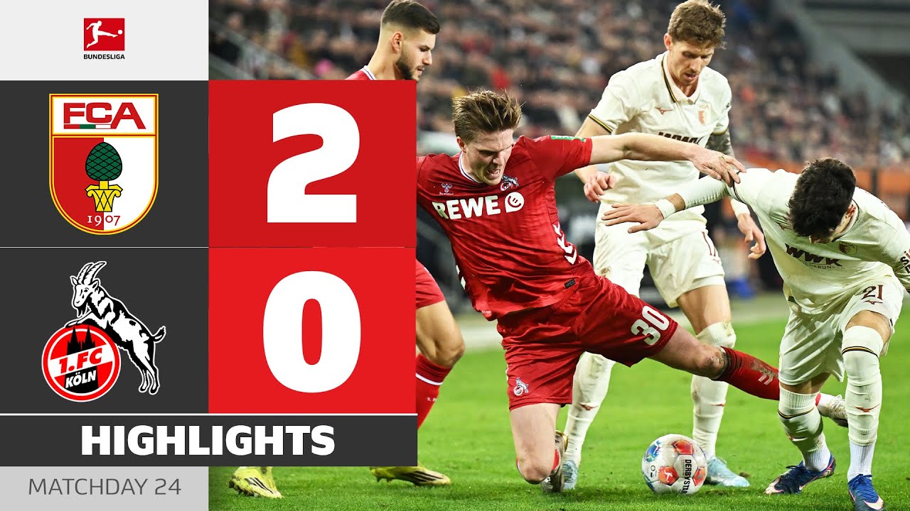 Backheel Puts Augsburg Ahead | FC AUGSBURG - 1. FC KÖLN | Highlights | MD 24 – Bundesliga 25/26