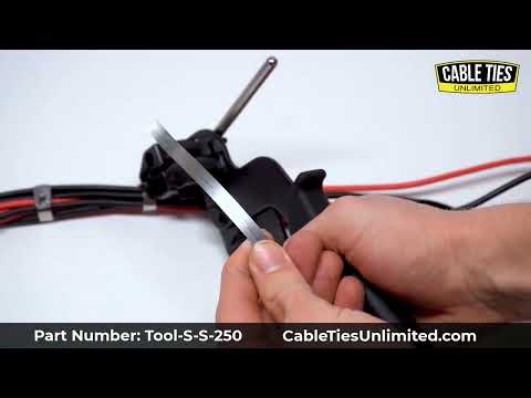 Stainless Steel Cable Tie Tensioning Tool Demo