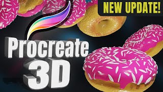 PROCREATE 5.2 UPDATE - Procreate 3D Features!