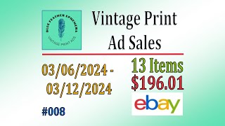 Vintage Magazine Print Ads - What Sold on eBay, Plus The Joys of Returns!