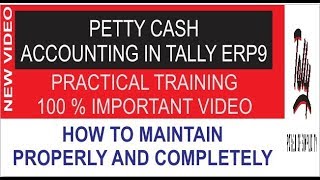 petty cash expenses accounting entries in tally erp 9