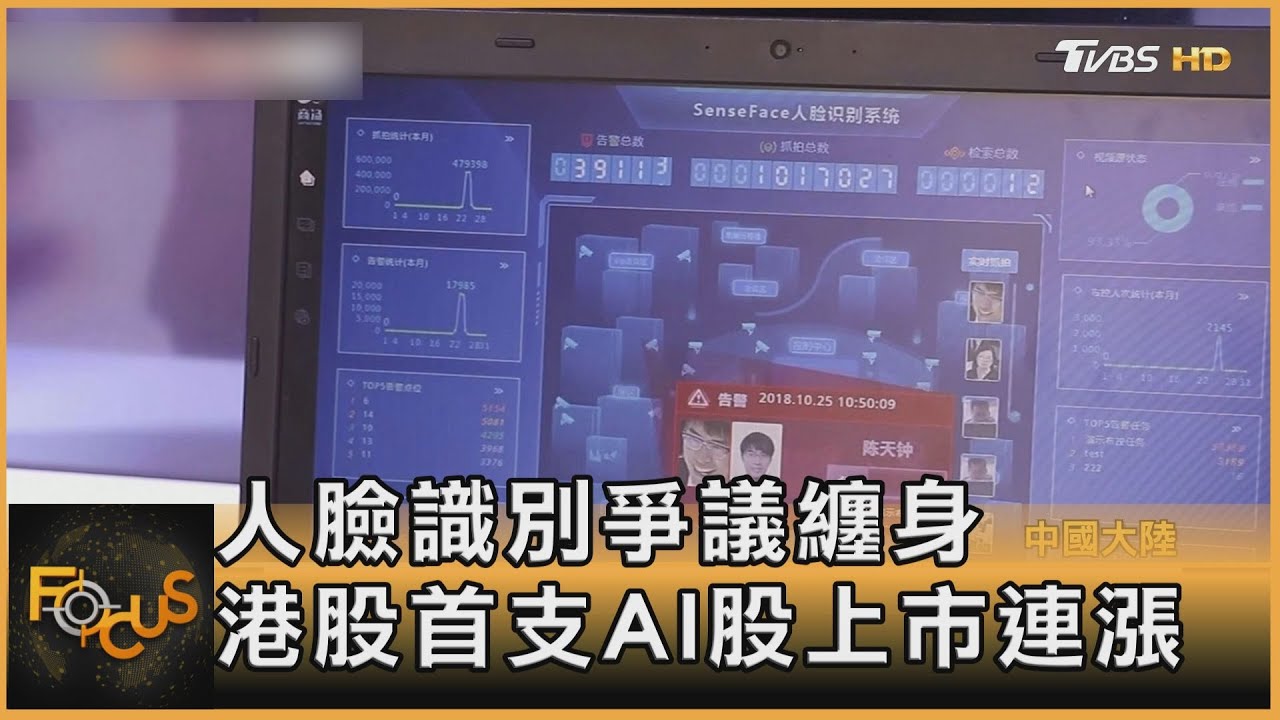 人臉識別爭議纏身　港股首支AI股上市連漲