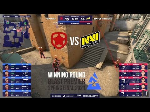 Winning Round Navi vs Gambit | Game 1-3 | Blast Premier Spring Final 2021