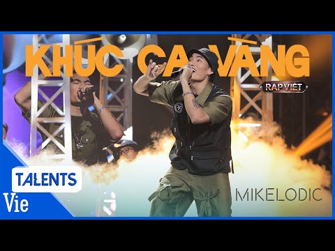 Mikelodic khiến cả trường quay xúc động tự hào cùng Khúc Ca Vàng vô chung kết | Rap Việt Live Stage