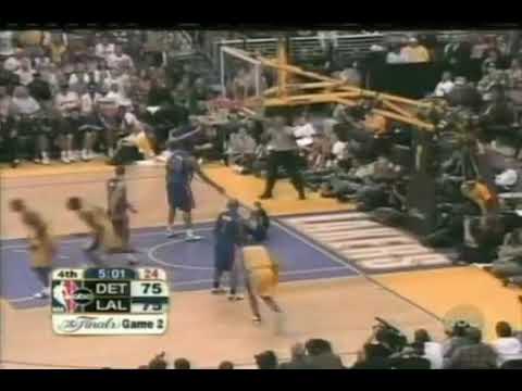 Kobe Bryant Lakers Vs Pistons 2003-04 Season Game 2