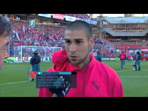 Méndez: "Gracias a Dios...". Independiente 3 - Racing 0. Fecha 24. Primera División 2015. FPT.