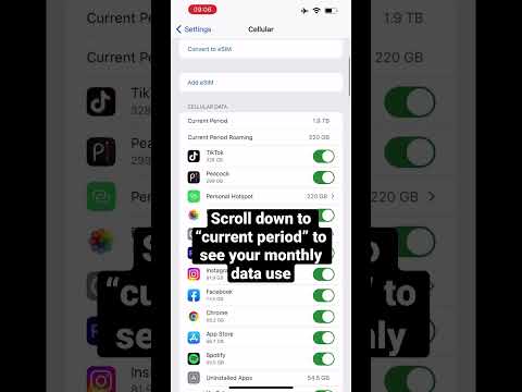 How to determine your monthly data usage on an iPhone