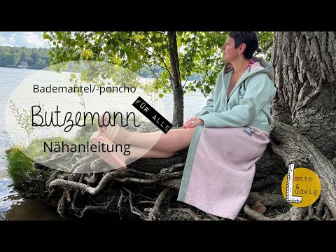 Sewing instructions bathrobe, bath poncho Butzemann for everyone