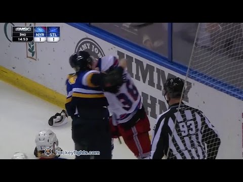 Mats Zuccarello vs T.J. Oshie Oct 9, 2014