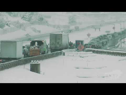 03-22-2021 Castle Rock, CO Snow Causes Cop Car to Roll Over, Multiple Accidents, Plow Army