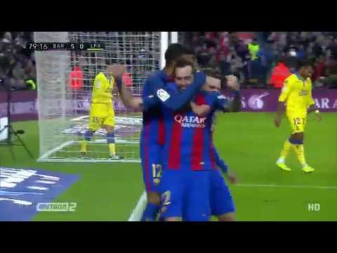 Aleix Vidal Goal vs Palmas - Barcelona vs las Palmas 5-0 (Liga Standard)