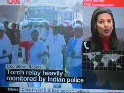 Beijing 2008 Olympic raley in New Delhi