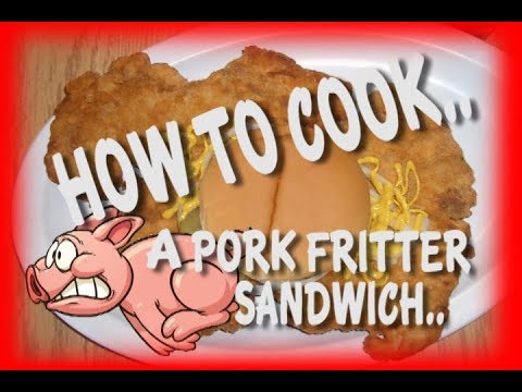 HOW TO COOK BREADED PORK TENDERLOIN SANDWICH OR PORK FRITTER by Tom Rivers!