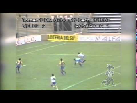 GOL (1) | Velez 2 Vs Rosario Central | Torneo 87/88 | Fecha 11 | GARCIA
