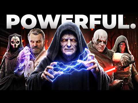 The 5 Most POWERFUL Sith of All Time (Lore Deep Dive)