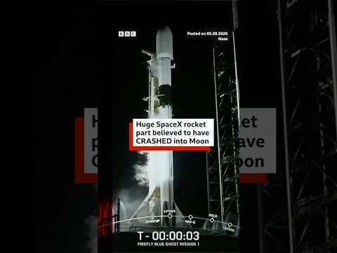 Huge SpaceX rocket part believed to have CRASHED into Moon. #Moon #BBCNews