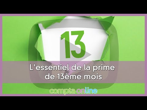 La prime de 13ème mois et son versement