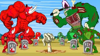 RHINO DINOSAURS VS KING KONG ZOMBIE, GODZILLA: Who Is The King Of MonsterVerse?| GODZILLA Cartoon