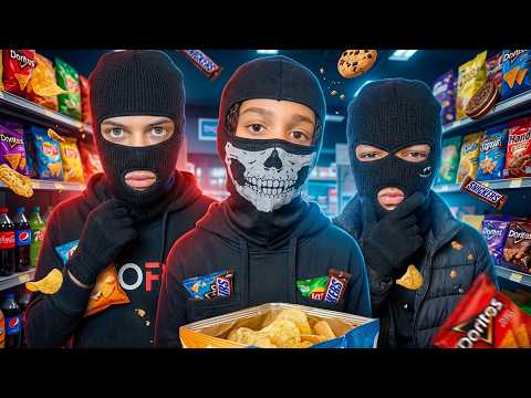 SNACK THIEF PRANK: SECURITY CAUGHT US?! (EPIC ENDING)