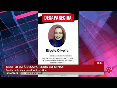 Mulher desaparece em Bocaína de Minas