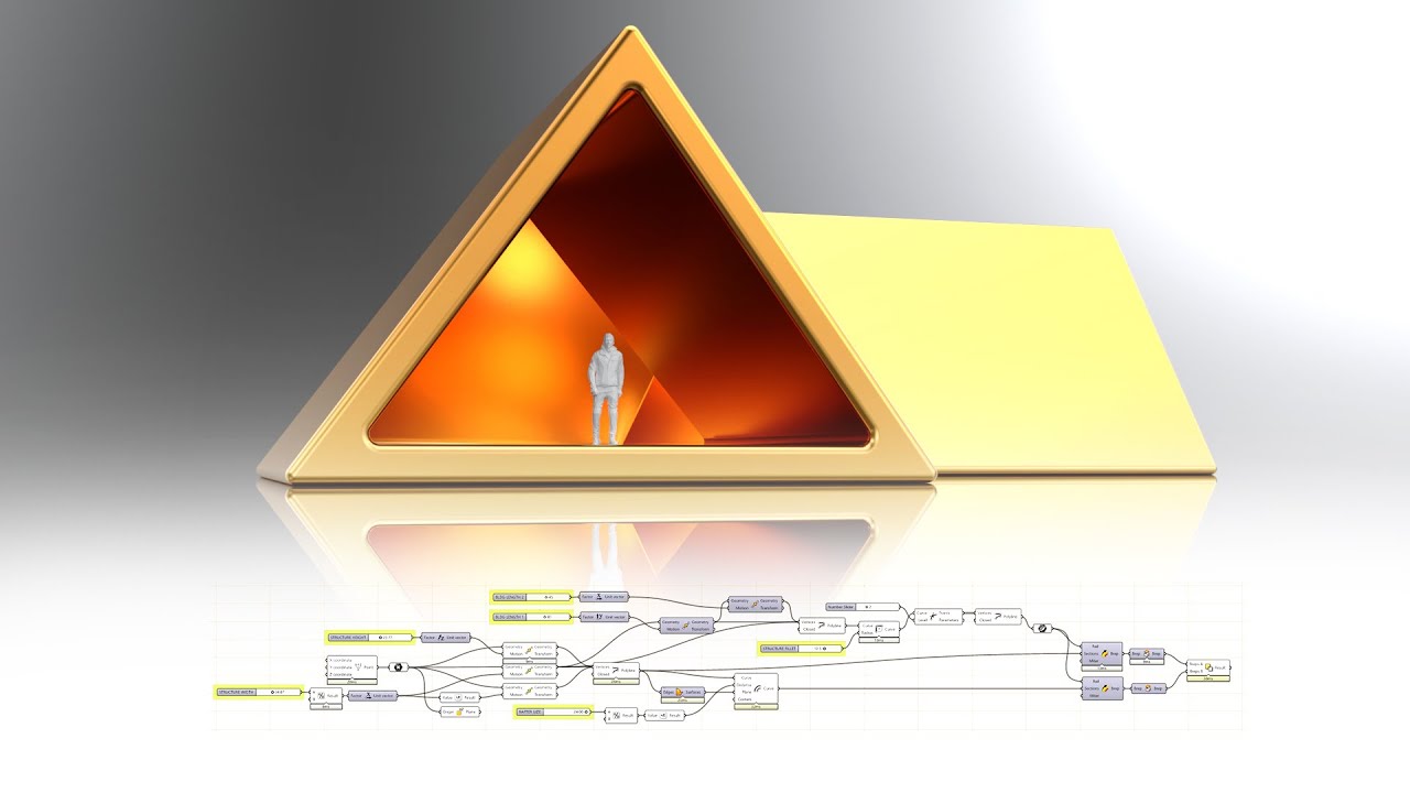 Parametric A Frame Structure Rhino and Grasshopper Tutorial