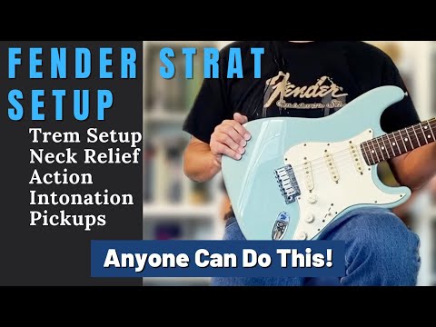 Fender Stratocaster Full Setup - Anyone Can Do This!