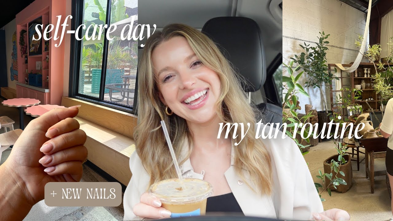 VLOG: taking a self care day for ME (plus my self-tan routine + snack haul)