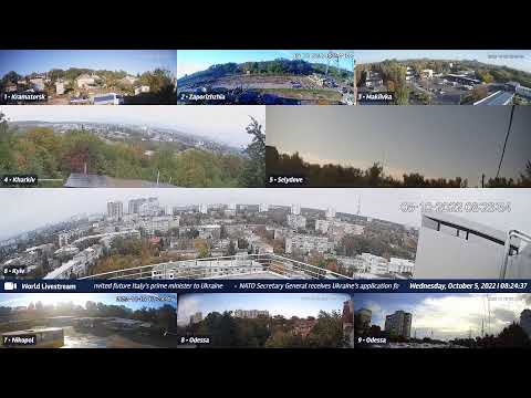 Live views from Ukraine 10/4/2022 B - Kramatorsk, Kharkiv and other cities