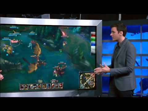 Winterfox vs Team Liquid post-match analyst desk / screen | W9D1 S5 NA LCS Spring 2015