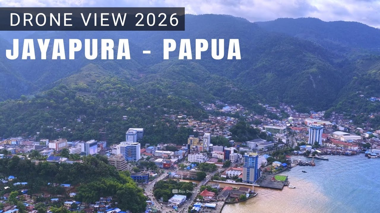 Melihat Kemajuan Kota Jayapura Papua dari Atas Ketinggian dengan Drone 