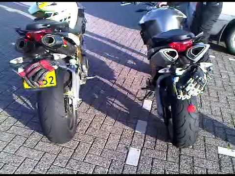 Aprilia Shiver Orginal Exhaust vs. Akrapovic
