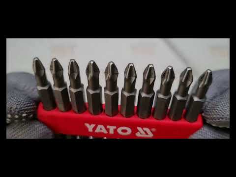 Бита PН2, 1/4", 75 мм, 10 шт. в наборе YATO (YT-0480) Бита PН2, 1/4", 75 мм, 10 шт. в наборе YATO (YT-0480)